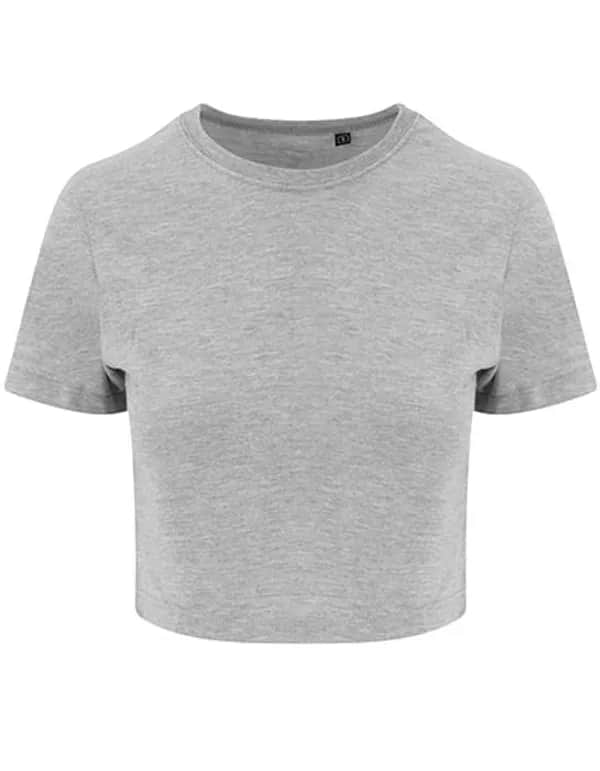 Women´s Tri-Blend Cropped T - Heather Grey