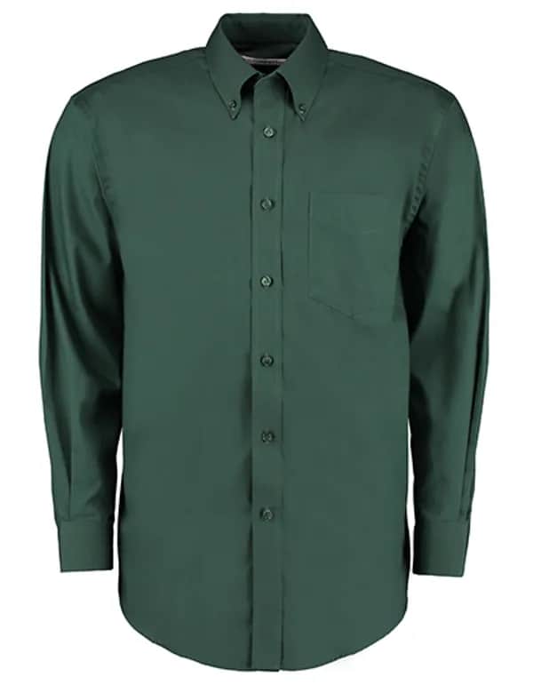 Men´s Classic Fit Premium Oxford Shirt Long Sleeve - Bottle Green