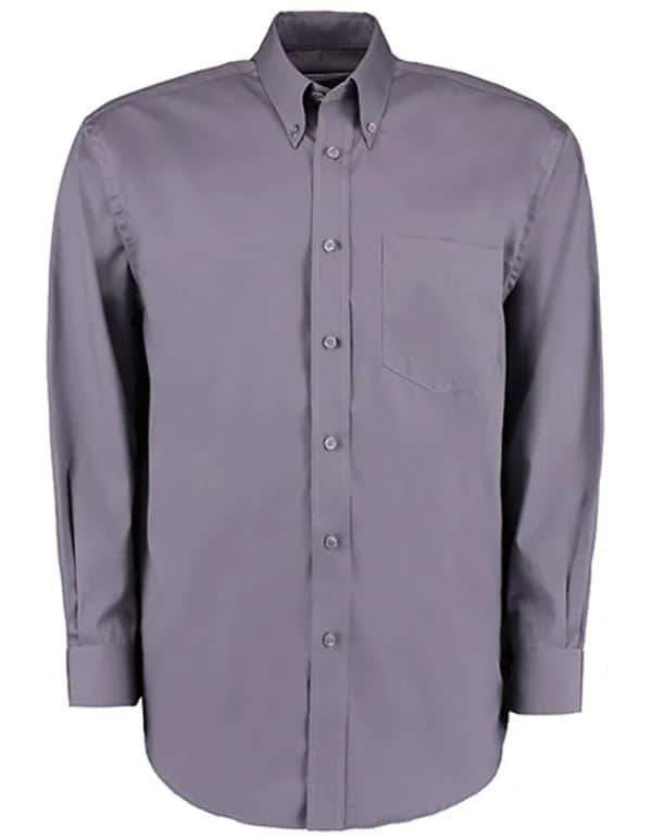 Men´s Classic Fit Premium Oxford Shirt Long Sleeve - Charcoal