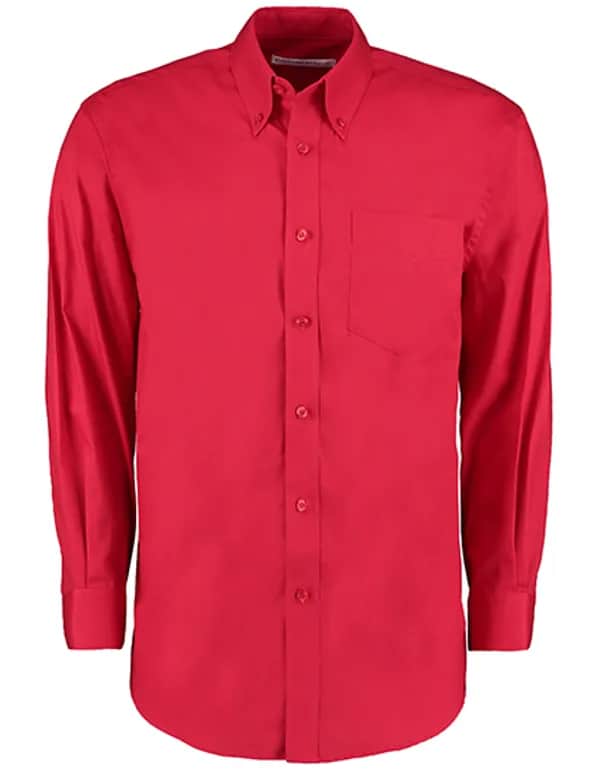 Men´s Classic Fit Premium Oxford Shirt Long Sleeve - Red