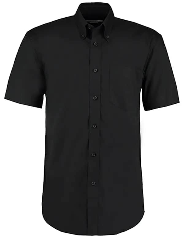 Men´s Classic Fit Premium Oxford Shirt Short Sleeve - Black