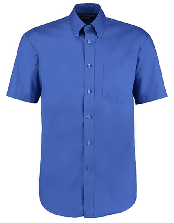 Men´s Classic Fit Premium Oxford Shirt Short Sleeve - Royal