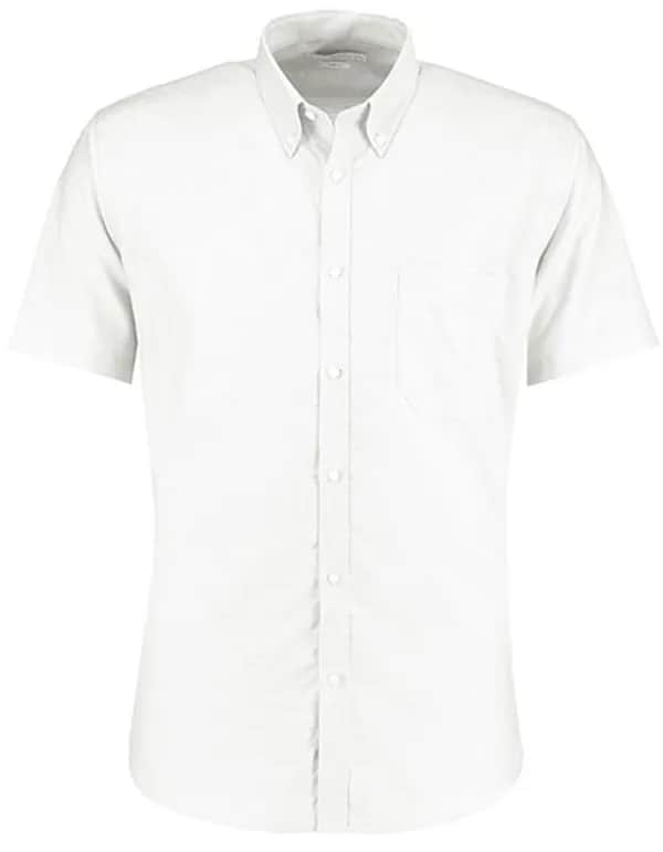 Men´s Slim Fit Workwear Oxford Shirt Short Sleeve - White