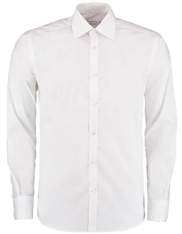 Men´s Slim Fit Business Shirt Long Sleeve - White
