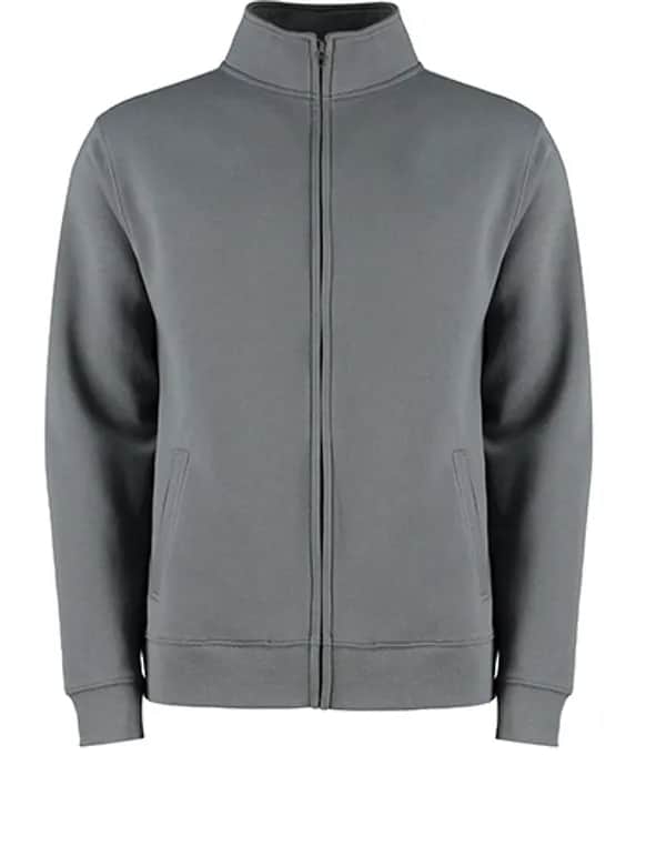 Regular Fit Zipped Sweatshirt - Dark Grey