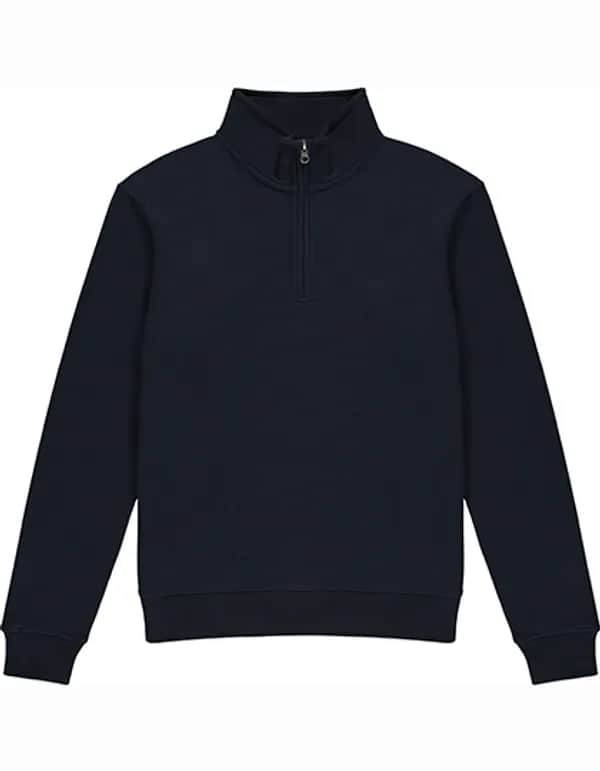 Regular Fit 1/4 Zip Sweatshirt - Navy