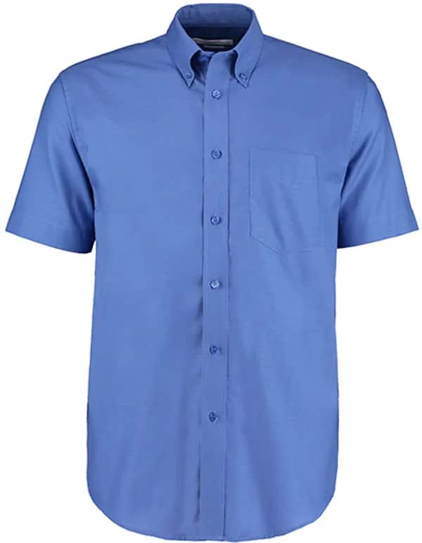 Men´s Classic Fit Workwear Oxford Shirt Short Sleeve - Italian Blue