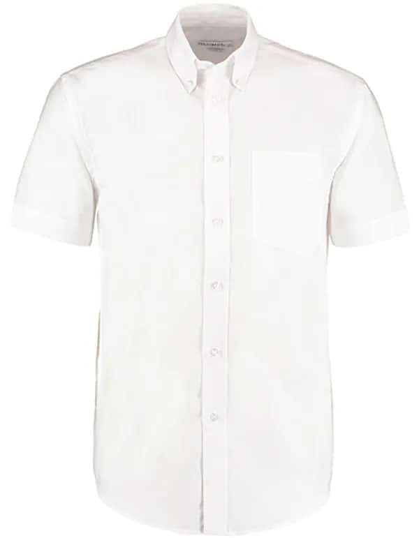 Men´s Classic Fit Workwear Oxford Shirt Short Sleeve - White