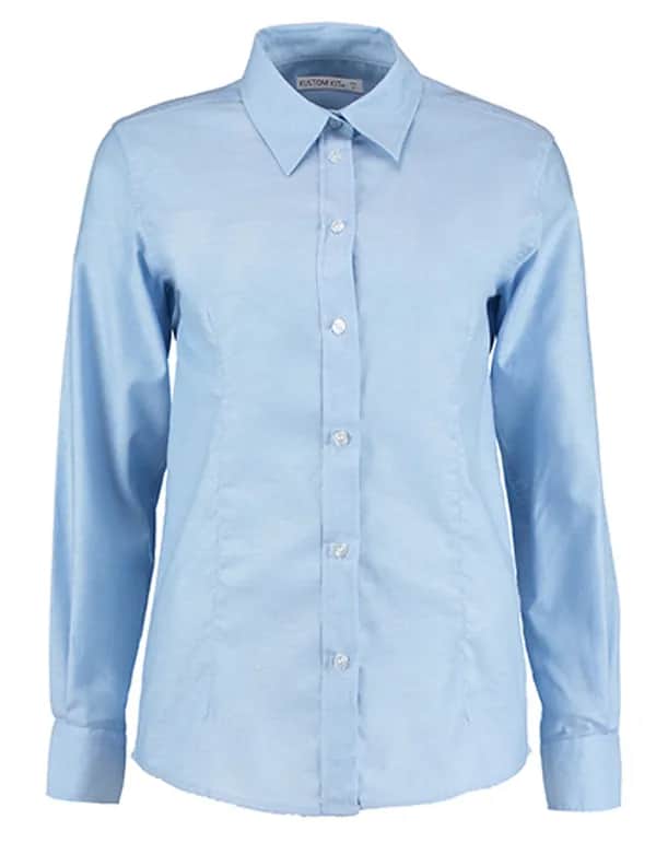 Women´s Tailored Fit Workwear Oxford Shirt Long Sleeve - Light Blue