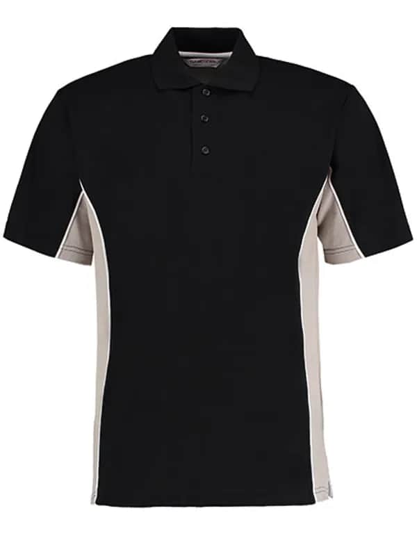 Classic Fit Track Polo - Black/Grey (Solid)/White