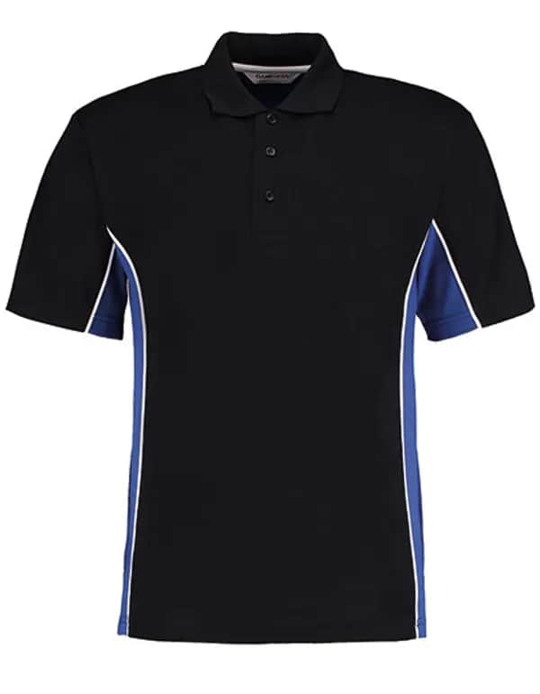 Classic Fit Track Polo - Black/Royal/White
