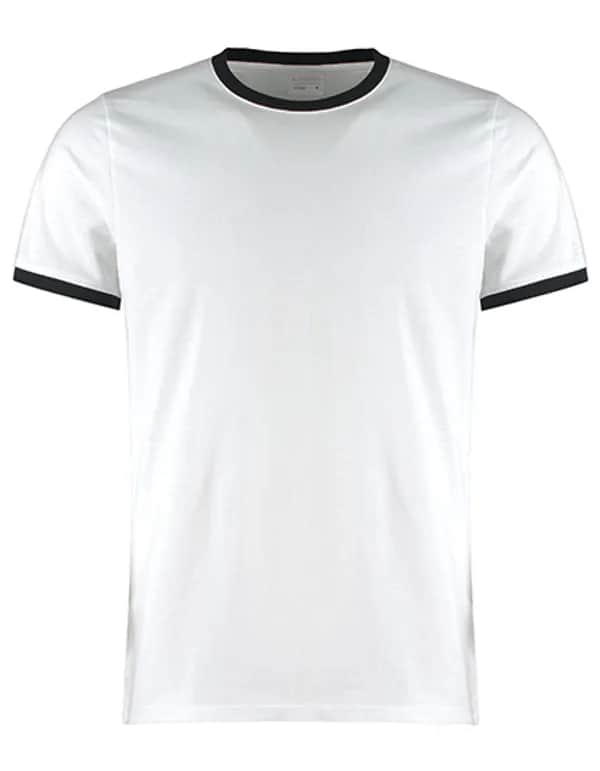 Fashion Fit Ringer Tee - White/Black