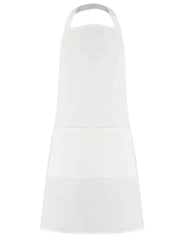 Bib Superwash® 60º Pocket Apron Unisex - White