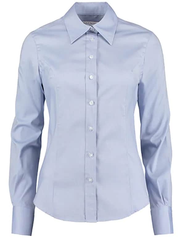 Women´s Tailored Fit Corporate Oxford Shirt Long Sleeve - Light Blue