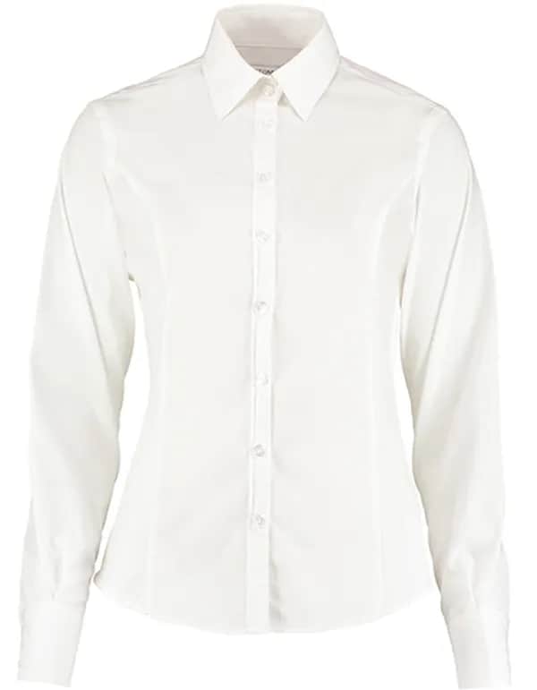 Women´s Tailored Fit Business Shirt Long Sleeve - White