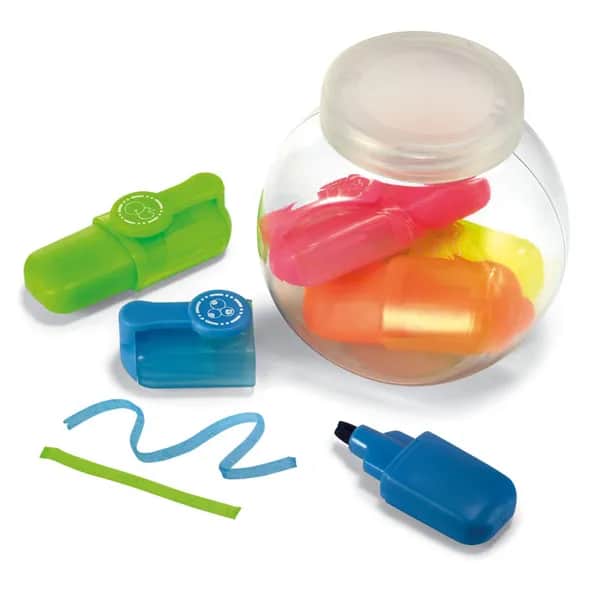 Mini-Textmarkerset - FUN FOR FIVE - Multicolour