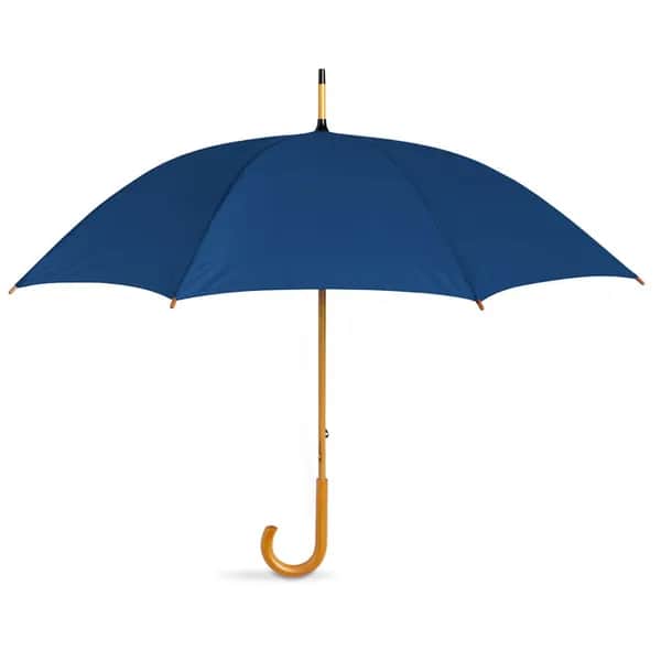 Regenschirm mit Holzgriff - CALA - Blau