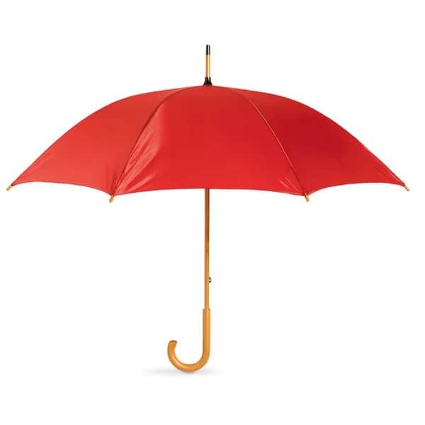 Regenschirm mit Holzgriff - CALA - Rot