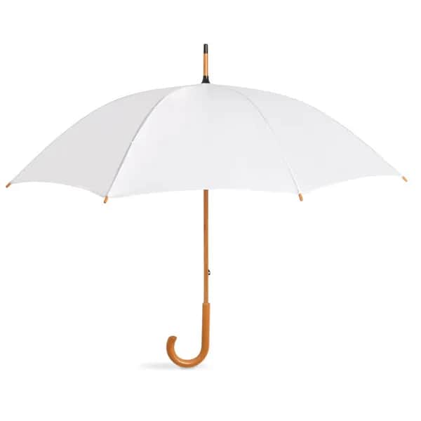 Regenschirm mit Holzgriff - CALA - Weiß