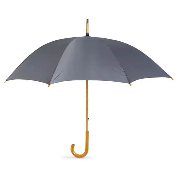 Regenschirm mit Holzgriff - CALA - Grau