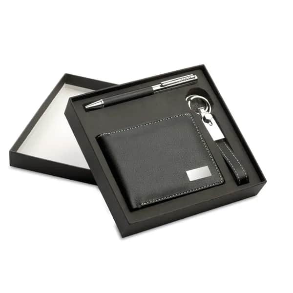 Set mit Geldbörse - ELEGANCI - Schwarz