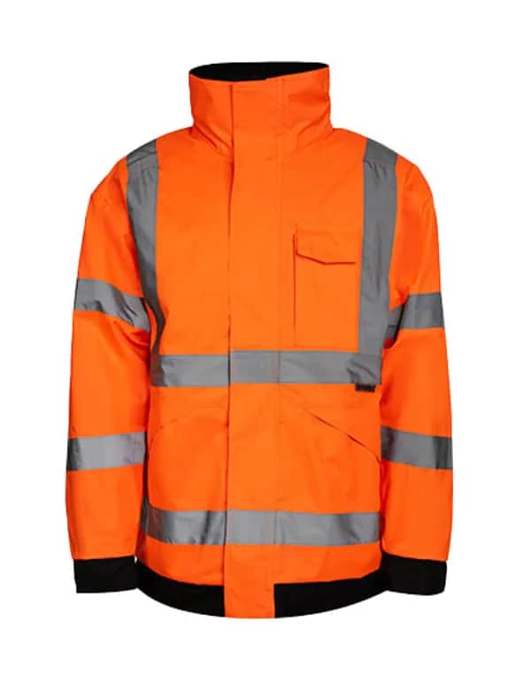 Hi-Vis Light Rain Jacket Kaunas - Signal Orange