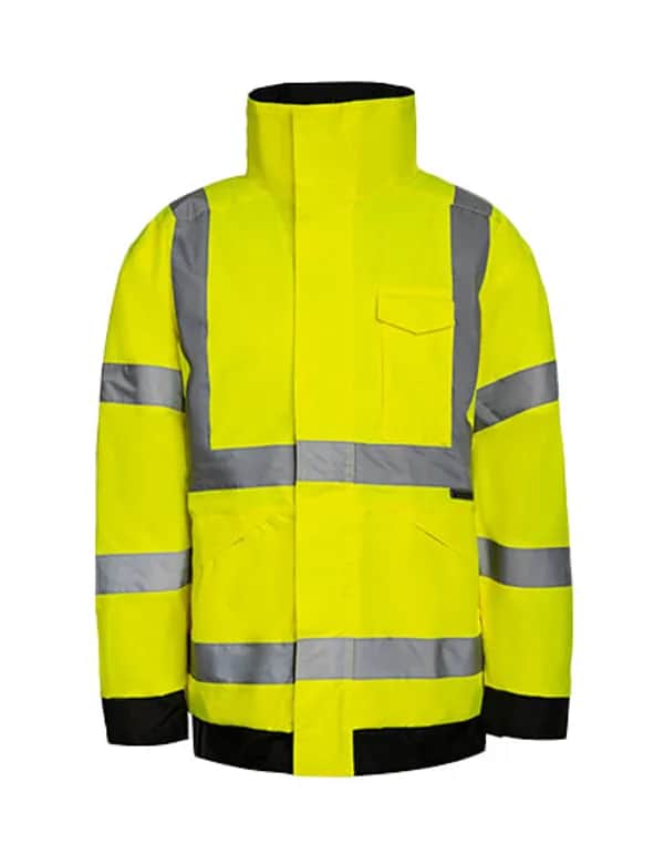 Hi-Vis Light Rain Jacket Kaunas - Signal Yellow