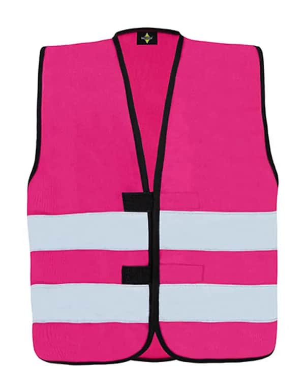 Kids´ Hi-Vis Functional Safety Vest Aarhus - Magenta