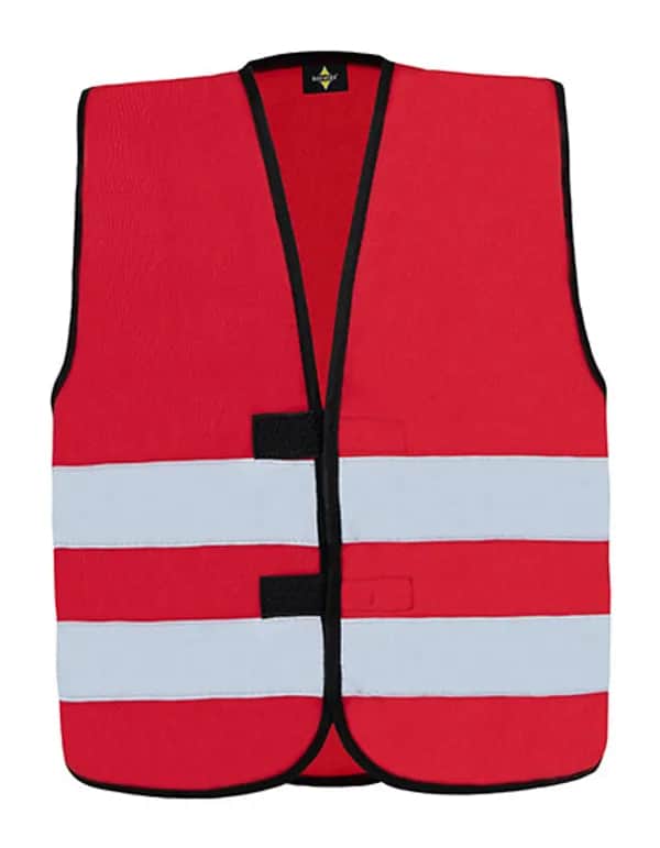 Kids´ Hi-Vis Functional Safety Vest Aarhus - Red