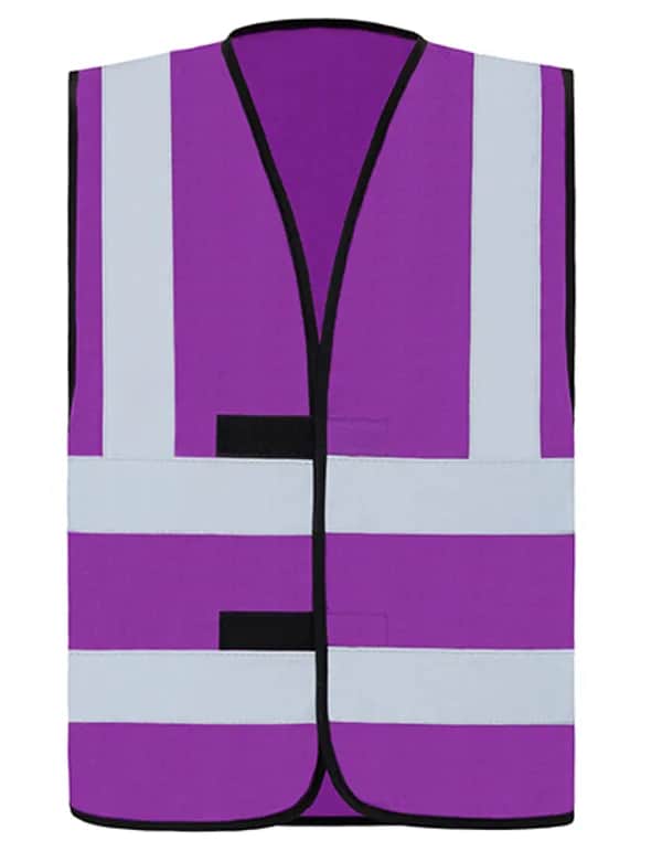 Hi-Vis Safety Vest With 4 Reflective Stripes Hannover - Violett