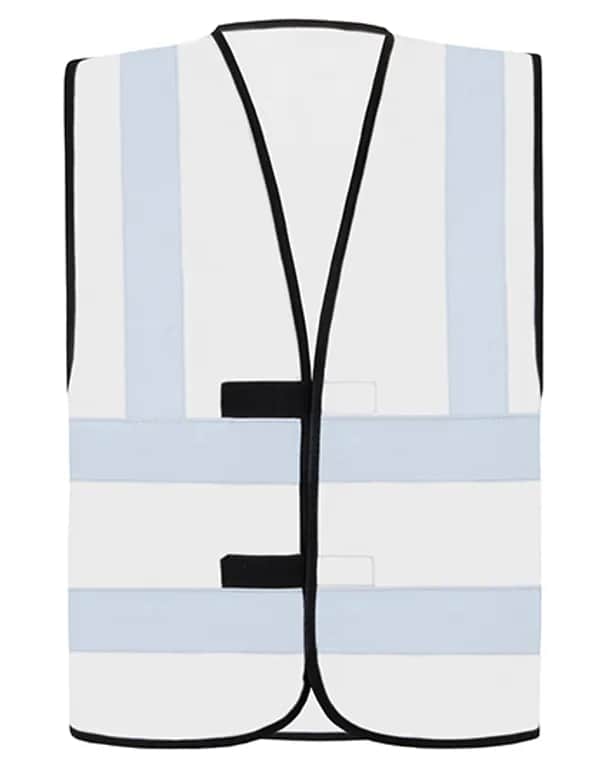 Hi-Vis Safety Vest With 4 Reflective Stripes Hannover - White