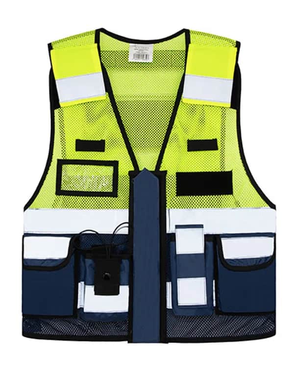 Mesh Tactical Vest Sparta - Navy/Signal Yellow