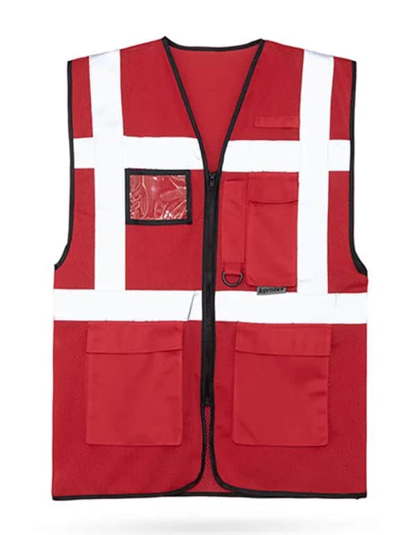 Mesh Multifunctional Vest Larisa - Red