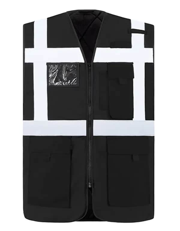 Padded Comfort Executive Safety Vest Wismar CO² Neutral - Black