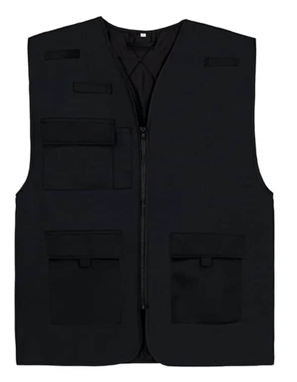 Padded Multifunctional Work Vest Kiel CO² Neutral - Black
