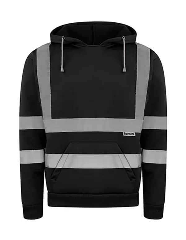 Hi-Vis Workwear Hoody Cork - Black