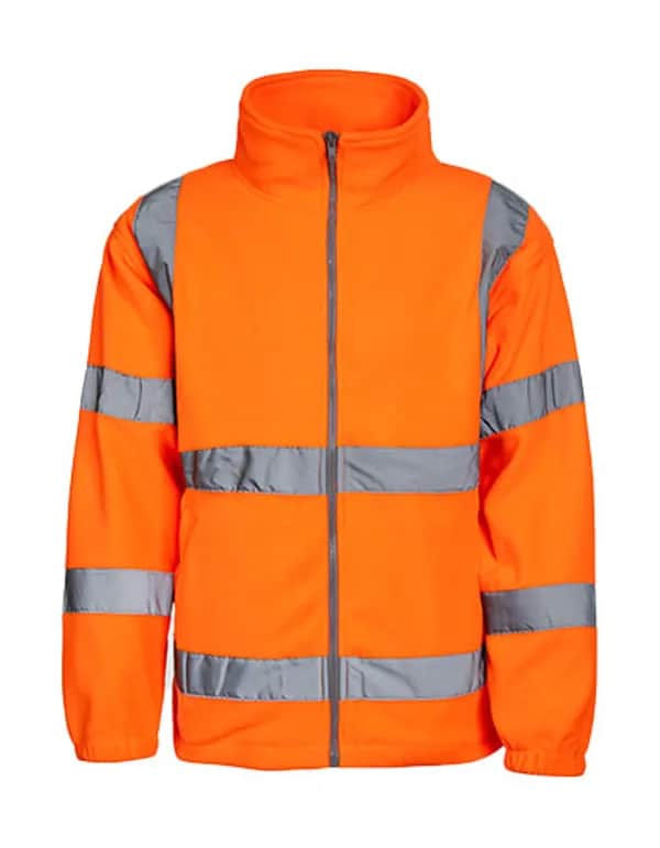 Hi-Vis Safety Fleece-Jacket Bergen - Signal Orange