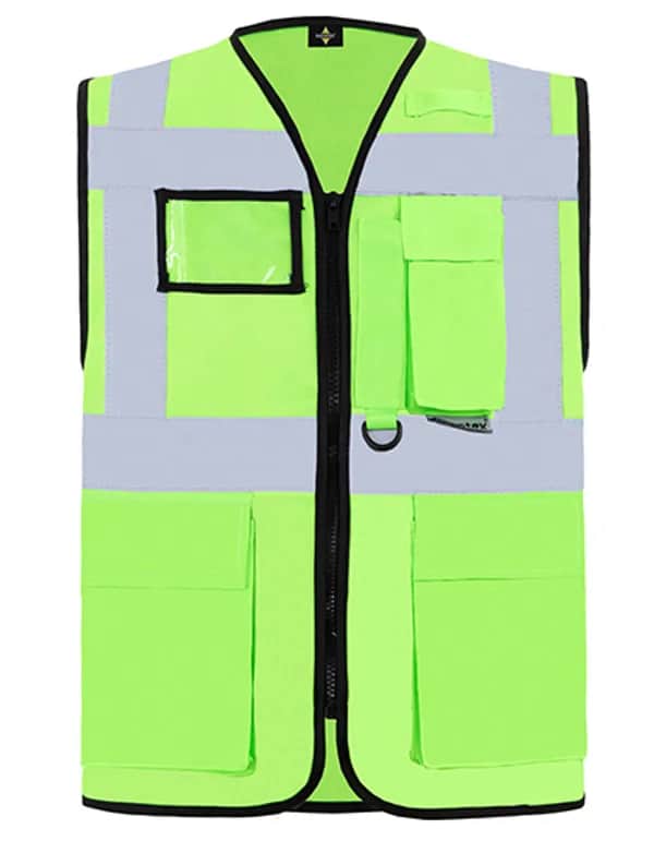 Executive Multifunctional Safety Vest Berlin - Lime Green