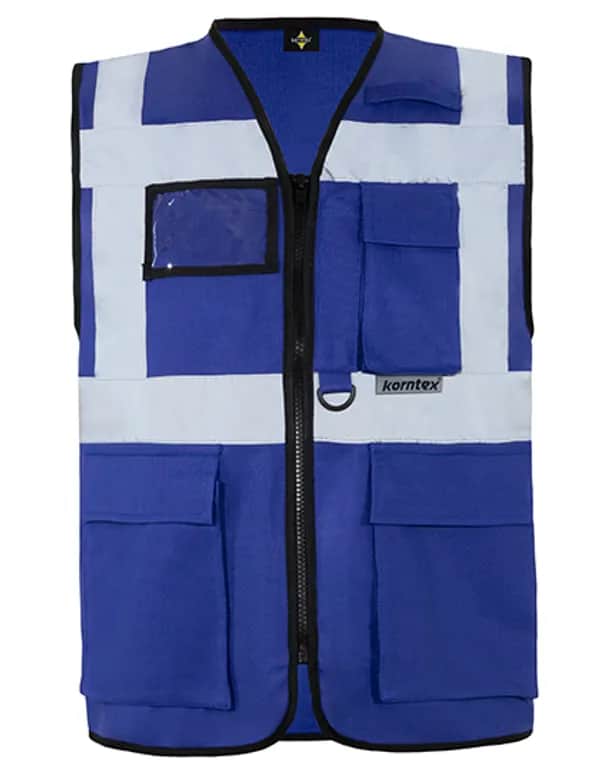 Executive Multifunctional Safety Vest Berlin - Royal Blue