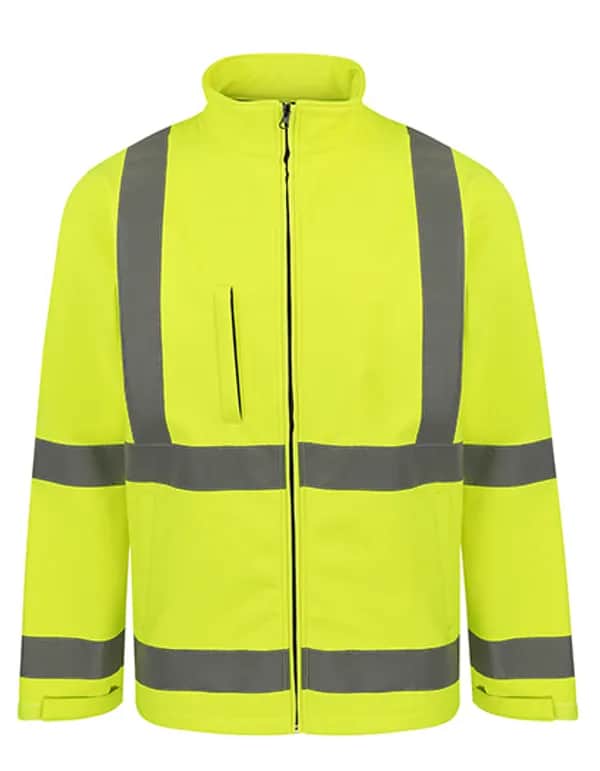 Hi-Vis Safety Softshell Jacket Turku - Signal Yellow