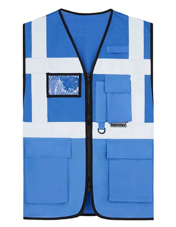 Multifunctional Hi-Vis Mesh-Vest Athens - Blue