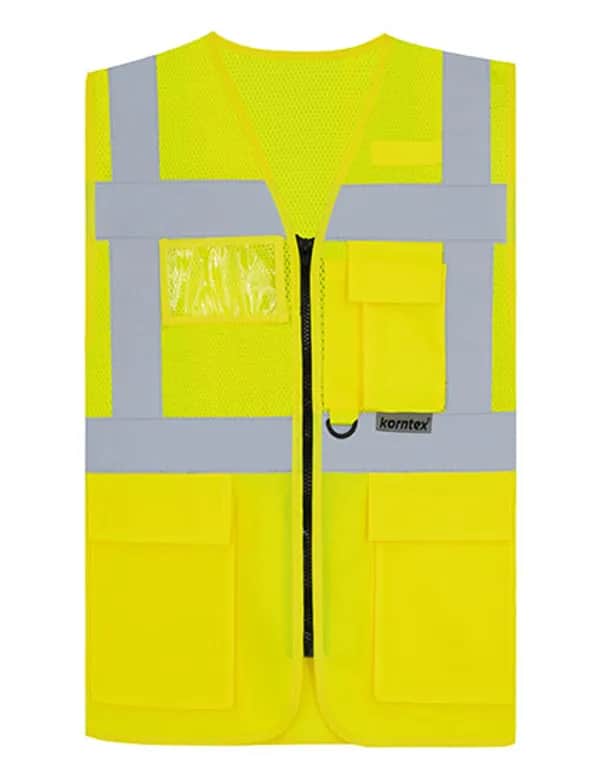 Multifunctional Hi-Vis Mesh-Vest Athens - Signal Yellow