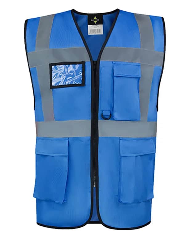CO² Neutral Multifunctional Executive Safety Vest Hamburg - Blue