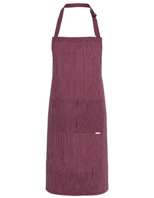 Latzschürze Carlo - Bordeaux (ca. Pantone 209C)