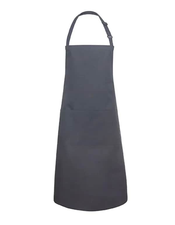Latzschürze Basic mit Tasche und Schnalle - Anthracite (ca. Pantone 7540C)
