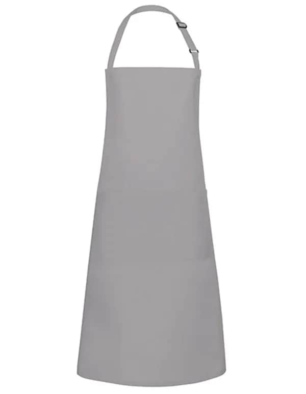Latzschürze Basic mit Tasche und Schnalle - Basalt Grey (ca. Pantone 4276C)