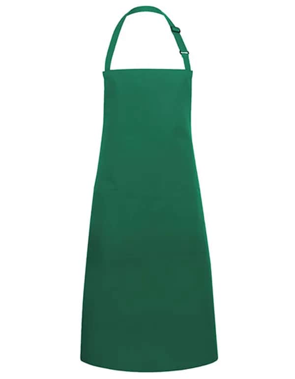 Latzschürze Basic mit Tasche und Schnalle - Forest Green (ca. Pantone 554C)