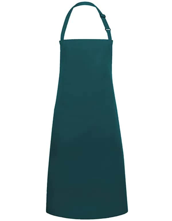 Latzschürze Basic mit Tasche und Schnalle - Pine Green (ca. Pantone 4189C)