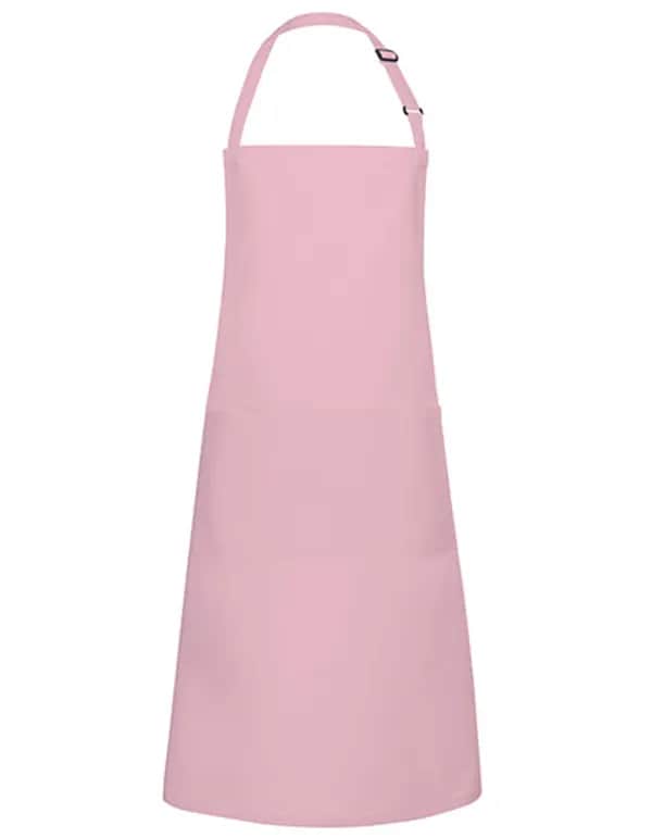 Latzschürze Basic mit Tasche und Schnalle - Rose (ca. Pantone 4065C)