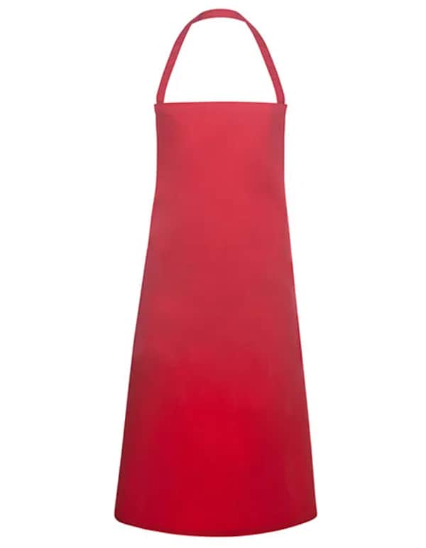 Basic Latzschürze - Red (ca. Pantone 186C)